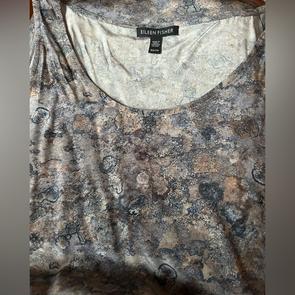 Eileen fisher silk long tank top side slits - Picture 4 of 6